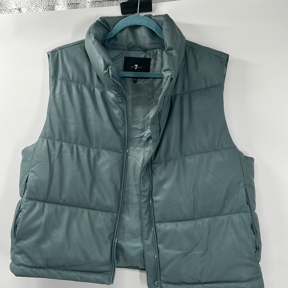 Seven for all mankind, faux, leather vest
